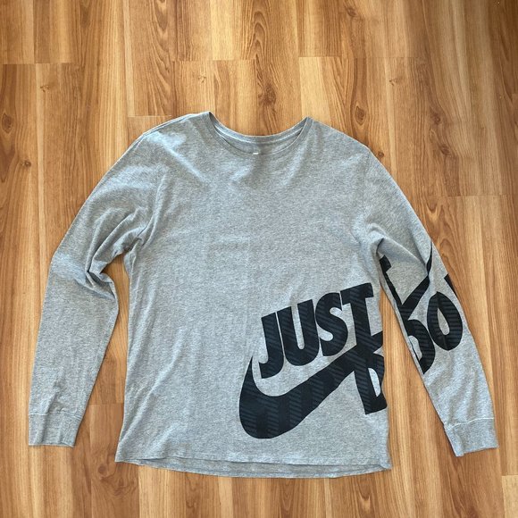 Nike | Shirts | The Nike Tee Gray Just Do It Sz Xl | Poshmark
